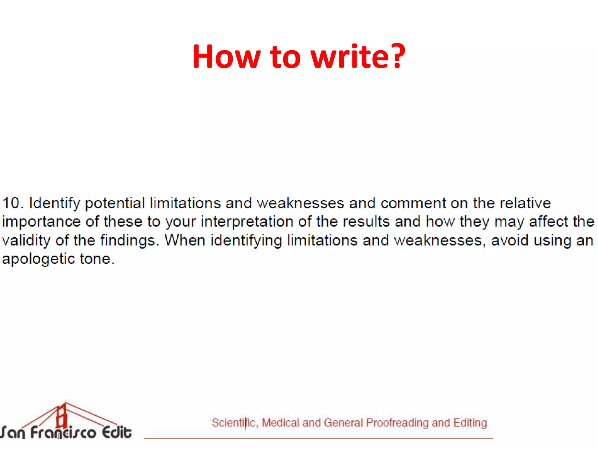 How to write?
 