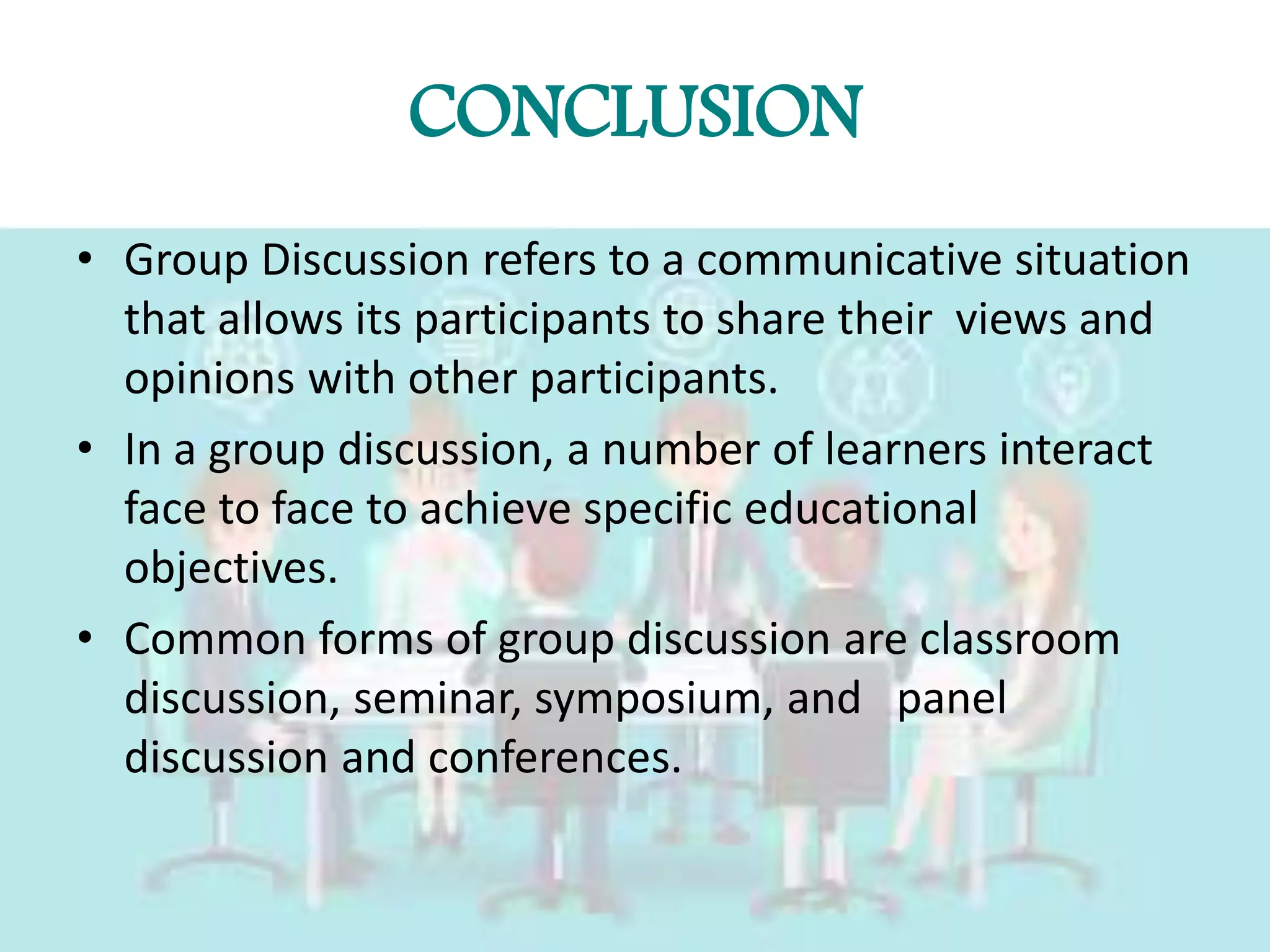 Group Discussion - Nursing Education | PPTX