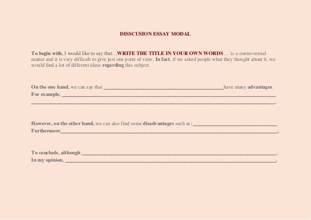 Discussion essay ielts