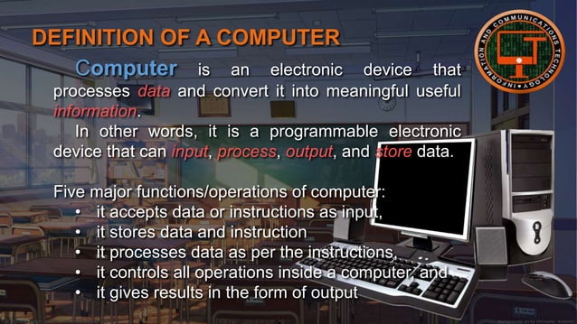 Lesson 1 - Introduction to Computer System | PPSX | Internet for ...