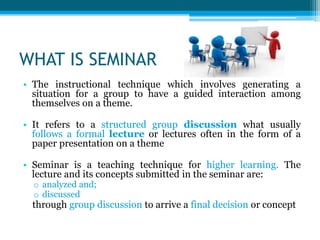 Relation between Discussion method and seminar method | PPTX