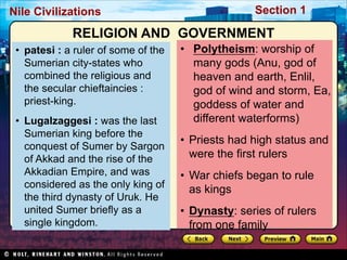 Nile Ruler DISCUSSIONS-IN-MESOPOTAMIA World History | PDF