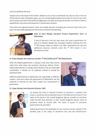 National Finance Commission (NFC) Reforms | PDF