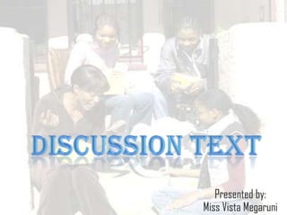 Presented by:
Miss Vista Megaruni

 