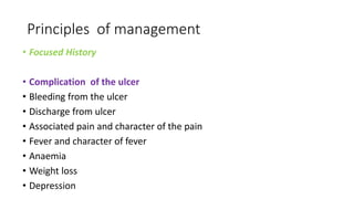 Discuss the principles of management of a 50 year old  nurse with a 2cm ulcer on the upper outer quadrant of the right breast.pptx