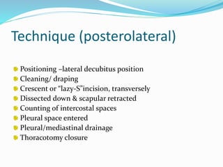 Discuss thoracic incisions(1) copy | PPTX