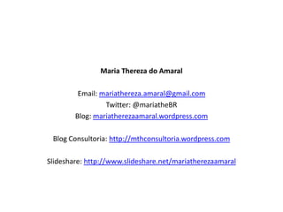 Especialistaem Midias Sociais DigitaisEstratégias de Midias Sociais DigitaisSeria da competência do ...Marketing? Propaganda ? De um arquiteto de informação? De um bibliotecário (ciência da informação)? Da tecnologia da informação? De um desenvolvedor? Do Relações Humanas (RH)? De um relações Públicas (RP)? De gestores? Administradores? 01/08/2011Maria Thereza do Amaral83