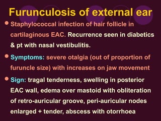diseaes of external ear undergraduate ppt | PPT