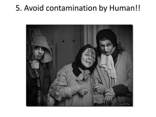 5. Avoid contamination by Human!!
 