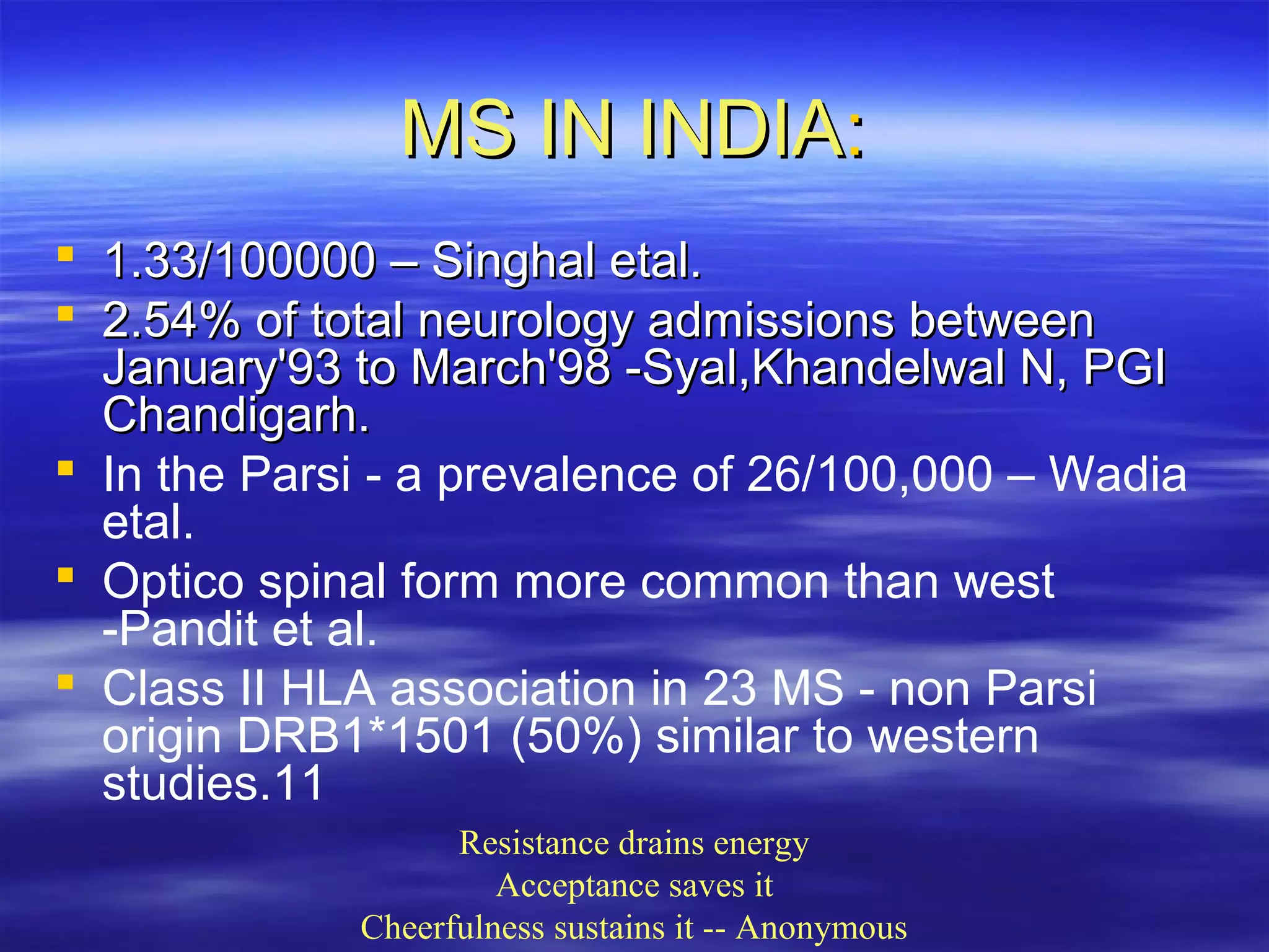 Disease Modifying Therapy In Multiple Sclerosis Interferons Ppt