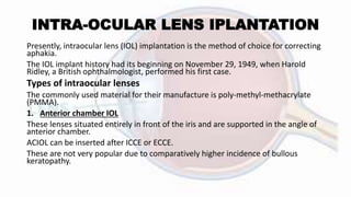 DISEASE OF CRYSTALLINE LENS, CATARACTpptx | PPTX