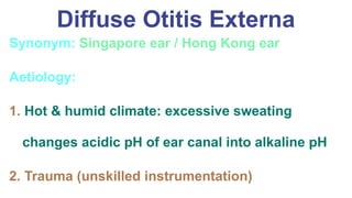 Comprehensive Overview of External Ear Diseases and Treatments | PDF