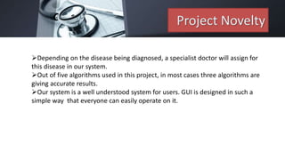Disease Prediction And Doctor Appointment system | PPTX
