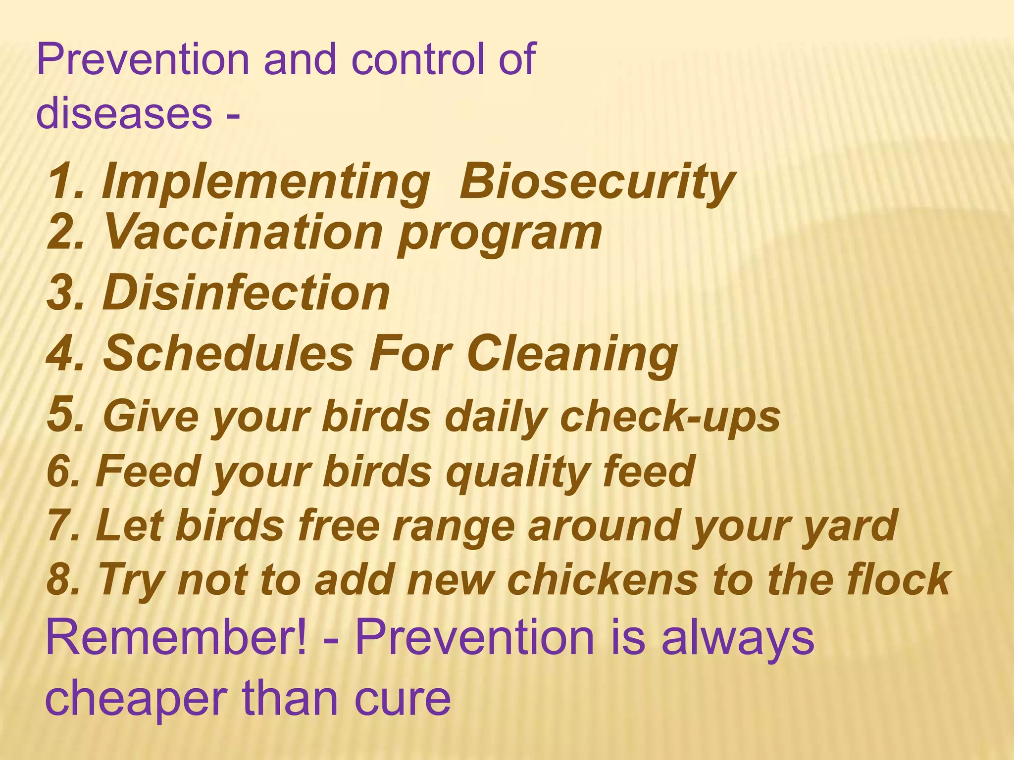 Disease prevention in desi chicken PPT by Dr chandra shekhar Godara DVM ...