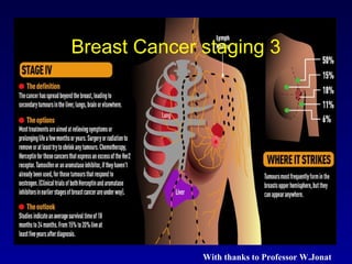 With thanks to Professor W.Jonat
Breast Cancer staging 3
 