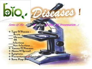 Diseases acute and chronic | PPTX