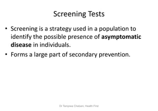 WHAT IS SCREENING TEST visual data 4