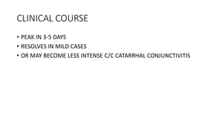 Becoming Less Intense Diseases of conjunctiva ppt ophthalmology | PPTX