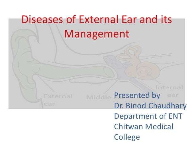 Diseases Of External Ear And Its Management