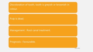 Pulp Bleeding Color Diseases of pulp | PPTX