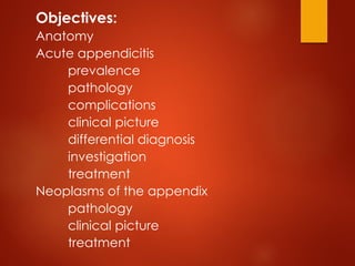 Comprehensive Overview of Acute Appendicitis and Appendix Neoplasms ...