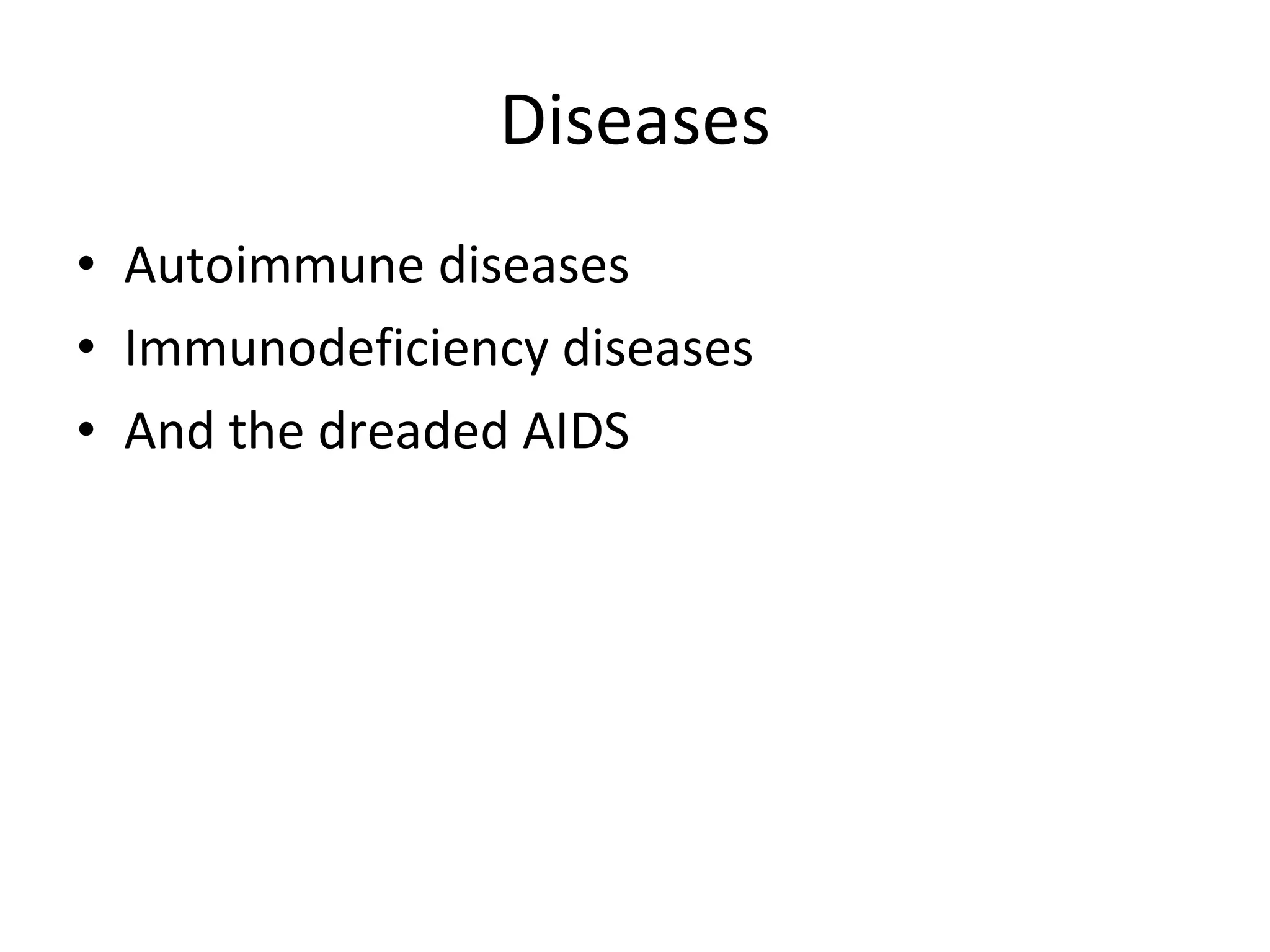 Diseases Of The Immune System (2) | PPT