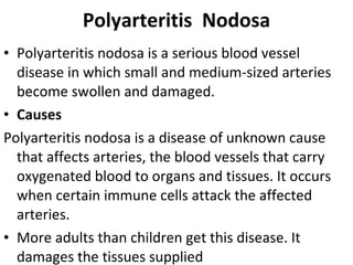 Diseases of vessels