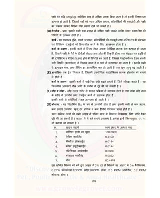 199
प ी को य द 4mg/kg. शार रक भार से अ धक नमक दया जाता है तो इसक वषा तता
उ प न हो जाती है, िजसम प ी को यास अ धक लगना, माँसपे शय क कमजोर और प ी
का च कर खाकर गरना जैसे ल ण देखे जा सकते है ।
(D) मै नीज - ाय: इसक कमी कम थान म अ धक प ी पालने आ वा ओवर कराऊ डंग क
ि थ त म उ प न होती है ।
काय - यह सामा य वृ , अ छे उ पादन, माँसपे शय क मजबूती तथा अि थ तं क संरचना
एवं व भ न एंजाईम को याशील करने के लए आव यक होता है ।
कमी के ल ण - इसक कमी से ि लप टडन अथवा पेरो सस नामक रोग उ प न हो जाता
है, िजसम प ी के पैर के ट बीओ मेटाटारसस जोड़ क वकृ त होना तथा मेटाटारसल ह डय
क वि टंग व ब डग (मुड़ना) होने क ि थ त बन जाती है, िजससे गे ो नीमस टडन अपनी
सह ि थ त (काडाई स) से फसल जाता है व प ी म लंगड़ापन आ जाता है । इसक कमी
से उ पादन कम, तथा है चंग दर अ या धक कम हो जाती है तथा ूण मृ यु बढ़ जाती है ।
(E) आयो डन- एक ेस मनरल है, िजसक उपयो गता थाईरॉि सन नामक हॉरमोन को बनाने
म होती है ।
कमी के ल ण - इसक कमी से थाईरॉयड ंथी बढ़ने लगती ह, िजसे गॉयटर कहते ह । यह
फशमील आय टर शैल आ द के योग से दूर क जा सकती है ।
(F) लौह व तांबा - लौह त व शर र म वसन या म सहायक होता है तथा तांबा लौह त व
के शर र मे उपयोग तथा एंजाईम काय म सहायक होता है ।
इनक कमी से एनी मयाँ (र त अ पता) हो जाती है ।
(G)कोबा ट - यह वटा मन B12 के प म उपयोगी होता है तथा इसक कमी से कम बढ़ाव,
कम आहार उपयोग, मृ यु दर अ धक व कम है चंग प रणाम ा त होते है ।
उ त ख नज त व क कमी आहार म उ चत मा ा म मनरल म सचर, ट आ द देकर
पूर क जा सकती है । बाजार म ये बने-बनाये उपल ध है अथवा इ ह न नानुसार घर पर
भी बनाया जा सकता है ।
. खा य पदाथ भाग (भार के आधार पर)
1. वाि पत ह डी का चूरा1 100.0000
2. फे रक काब नेट 0.2100
3. मै नीज ऑ साईड 0.0194
4. कॉपर हाइ ो साईड 0.0194
5. पोटे शयम आयोडाईड 0.0088
6. कोबा ड काब नेट 0.0022
7. योग 00.4494
इस ख नज म ण को बने हु ए आहार म 2% दर से मलाने पर आहार म 0.6 कै ि सयम,
0.25% फॉ फोरस,32PPM लौहा,20PPM ताँबा, 2.5 PPM आयोडीन, 0.2 PPM
कोबा ट होगा ।
 