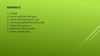 Disease transmission and cycle