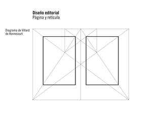 Diseño editorial
Página y retícula
Diagrama de Villard
de Honnecourt

 