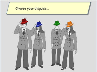 Choose your disguise…Choose your disguise…
 