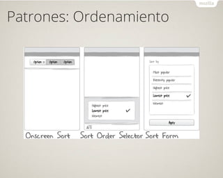 Patrones: Ordenamiento
 