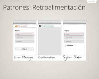 Patrones: Retroalimentación
 