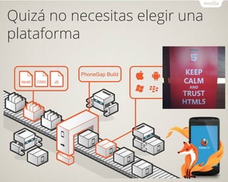 Quizá no necesitas elegir una
plataforma
 