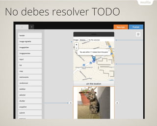 No debes resolver TODO
 