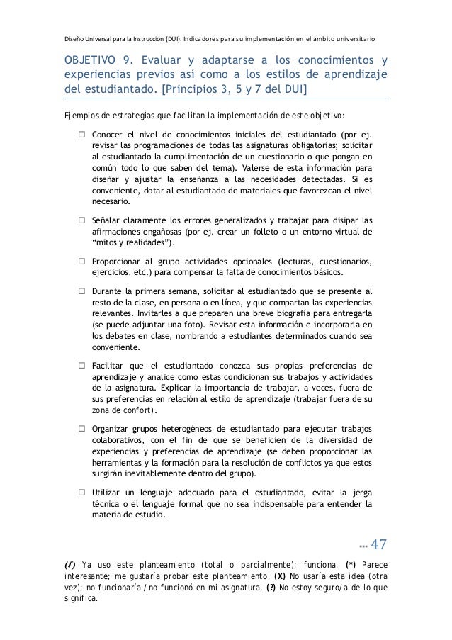 Diseno Universal Para La Instruccion Dui