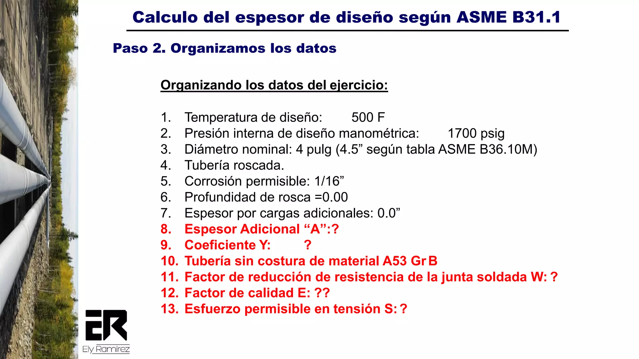 Calculo De Espesor De Tuberia De Diseno Segun ASME B31 1 PDF calculo-de-espesor-de-tuberia-de-diseno-segun-asme-b31-1-pdf