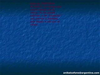 Esto es TARTUFO
BLANCO, un hongo que
crece debajo de la
tierra, no se puede
cultivar, y se “cosecha ”
con perros o jabalies,
que llegan a eel por el
olfato.




                            anibalcofone@argentina.com
 