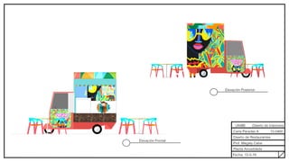 ><NEMO ENIM IPSAM VOLUPTATEM QUIA VOLUPTAS 12
VECTORWORKS EDUCATIONAL VERSION
DULCES CRIOLLOS, JUGOS Y CAFE
BUCHU
VECTORWORKS EDUCATIONAL VERSION
UNIBE
Carla Paradas A. 15-0460
Diseño de Interiores
Diseño de Restaurantes
Prof. Magaly Caba
Fecha: 15-5-16
Planta Amueblada
Elevación Frontal
Elevación Posterior
 