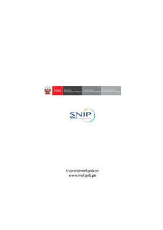snipnet@mef.gob.pe
  www.mef.gob.pe
 