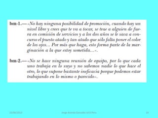 22/06/2013 Jorge Aranda Gonzalez UCV Peru 19
 