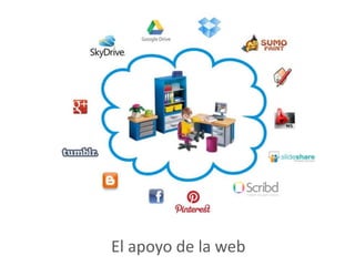 El apoyo de la web
 