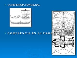 COHERENCIA FUNCIONAL COHERENCIA EN LA PROPORCION 