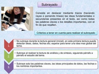 Técnicas de estudio | PPTX