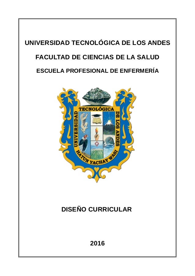 Diseno Curricular De La E P De Enfermeria 2016 Diseno Curricular De La E P De Enfermeria 2016