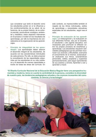 DiseñO Curricular Nacional 2009