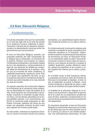 DiseñO Curricular Nacional 2009