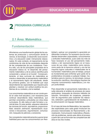 DiseñO Curricular Nacional 2009