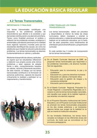 DiseñO Curricular Nacional 2009