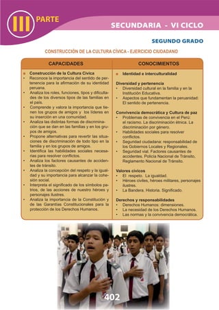 DiseñO Curricular Nacional 2009